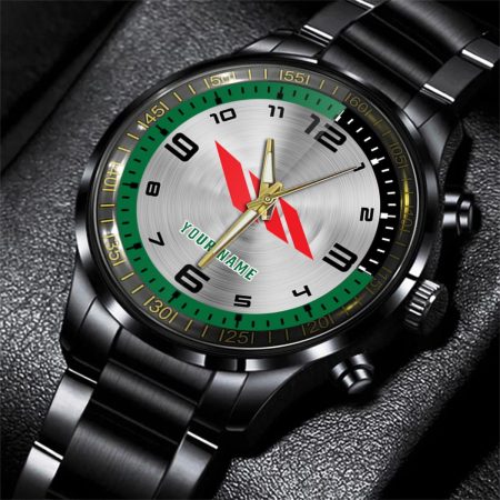 McCormick Tractor Personalized Black Stainless Steel Hand Watch For Fan