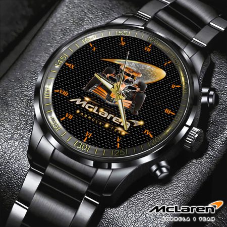 McLaren Music Black Stainless Steel Watch Gift For Fan