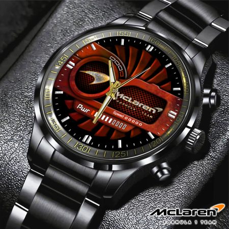 McLaren Music Black Stainless Steel Watch Gift For Fan