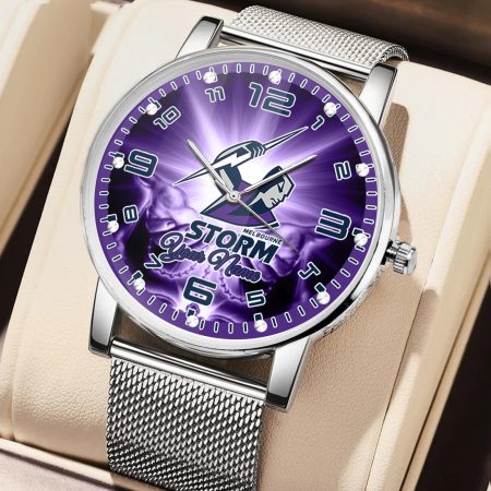 Melbourne Storm NRL 3D Women Hand Watch Personalized Gift For Fans