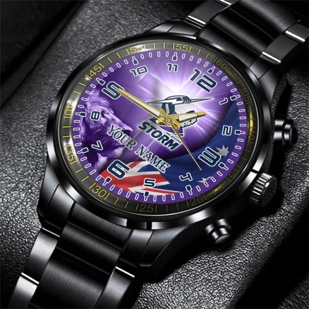 Melbourne Storm NRL Personalized Style 3D Men Hand Watch Gift For Fans