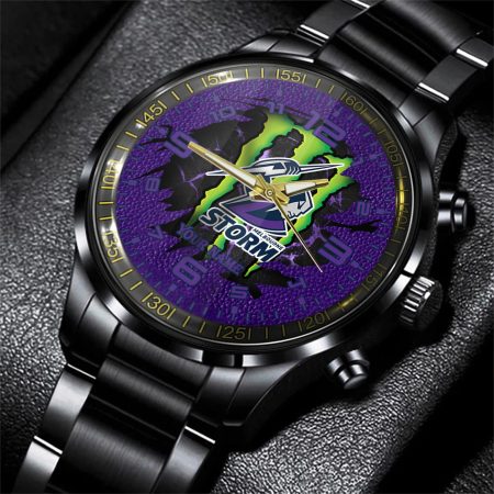 Melbourne Storm NRL Personalized Style 3D Men Hand Watch Gift For Fans