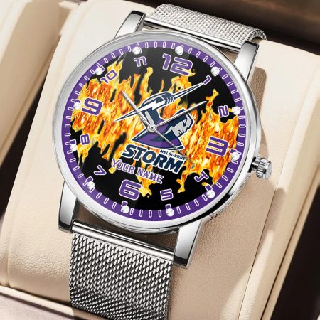 Melbourne Storm NRL Woman Hand Watch Personalized Gift For Fans