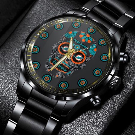 Miami Dolphins NFL Men Hand Watch Personalized Gift For Fans