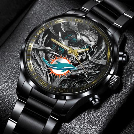 Miami Dolphins NFL Men Hand Watch Personalized Gift For Fans