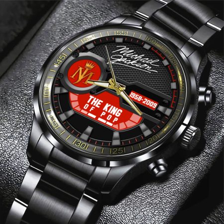 Michael Jackson Music Black Stainless Steel Watch Gift For Fan