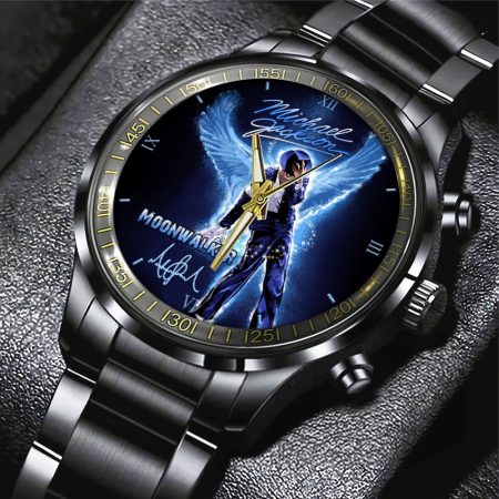 Michael Jackson Music Black Stainless Steel Watch Gift For Fan