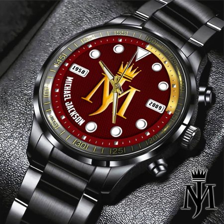 Michael Jackson Music Black Stainless Steel Watch Gift For Fan