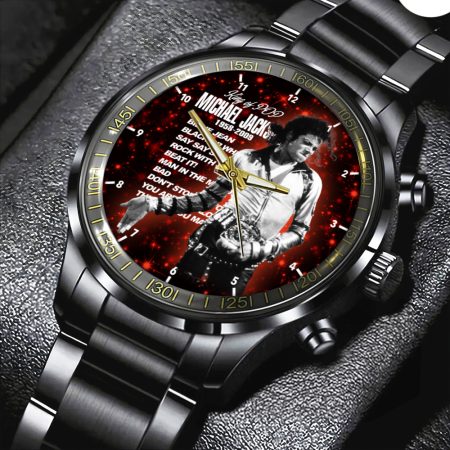 Michael Jackson Music Black Stainless Steel Watch Gift For Fan