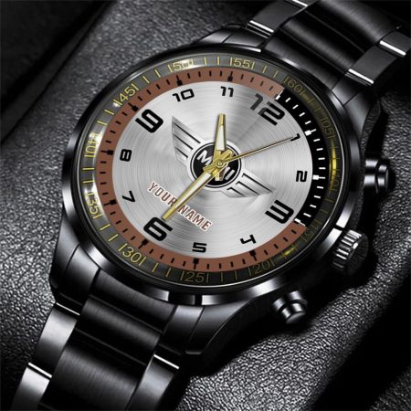Mini Car Personalized Black Stainless Steel Hand Watch For Fan