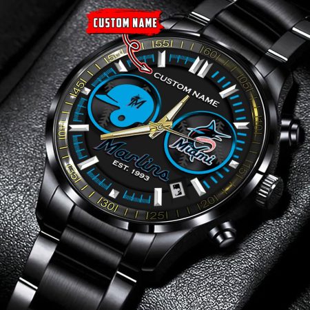 Minnesota Twins MLB Personalized Black Stainless Steel Watch Gifts For Fans