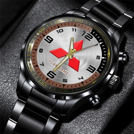 Mitsubishi Fuso Truck Personalized Black Stainless Steel Hand Watch For Fan
