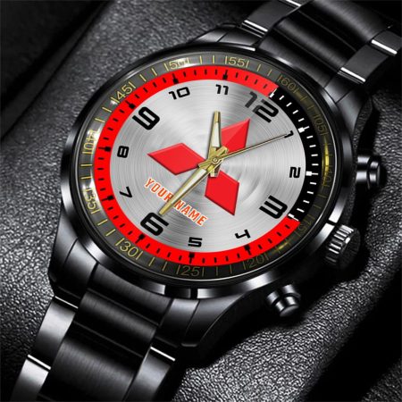 Mitsubishi Fuso Truck Personalized Black Stainless Steel Hand Watch For Fan