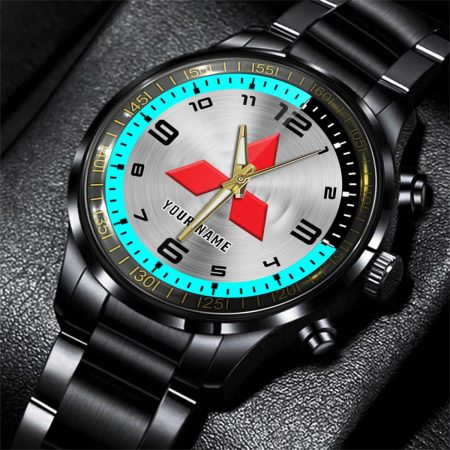 Mitsubishi Fuso Truck Personalized Black Stainless Steel Hand Watch For Fan