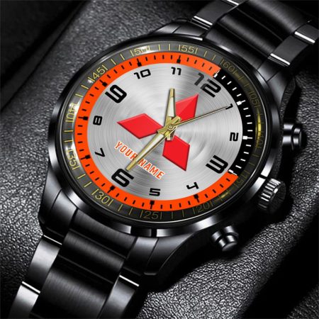 Mitsubishi Fuso Truck Personalized Black Stainless Steel Hand Watch For Fan