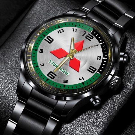 Mitsubishi Fuso Truck Personalized Black Stainless Steel Hand Watch For Fan