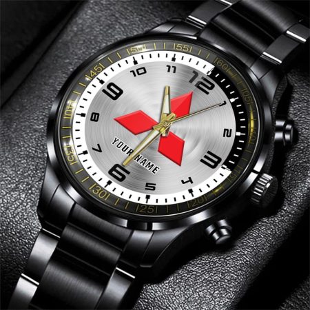 Mitsubishi Fuso Truck Personalized Black Stainless Steel Hand Watch For Fan