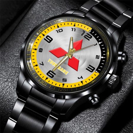 Mitsubishi Fuso Truck Personalized Black Stainless Steel Hand Watch For Fan