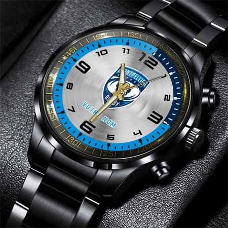 Montpellier Herault Rugby Top 14 Personalized Black Stainless Steel Hand Watch For Fan