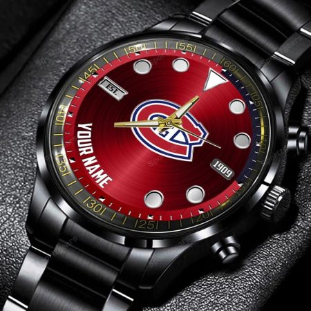 Montreal Canadiens NHL Personalized New Black Hand Watch Gift For Fans