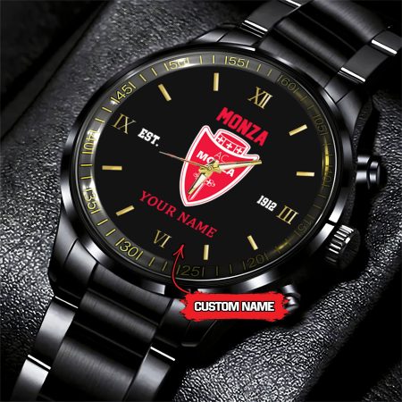 Monza Serie A Black Fashion Watch Custom Your Name For Fan