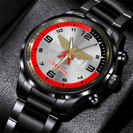 Moto Morini Motorcycle Personalized Black Stainless Steel Hand Watch For Fan