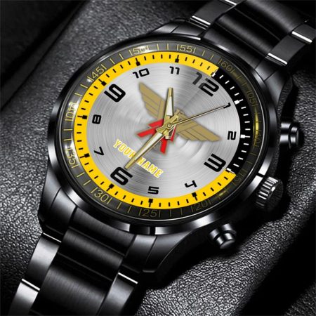 Moto Morini Motorcycle Personalized Black Stainless Steel Hand Watch For Fan