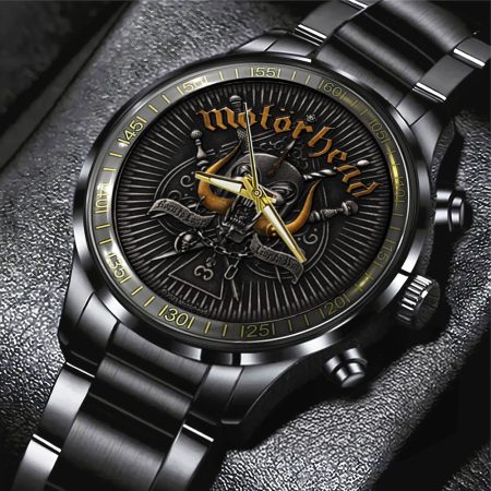 Motörhead Band Music Black Stainless Steel Watch Gift For Fan