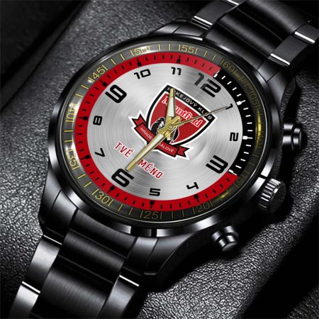 Mountfield HK ELH Personalized Black Stainless Steel Hand Watch For Fan