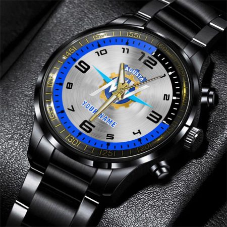 MV Agusta Truck Personalized Black Stainless Steel Hand Watch For Fan