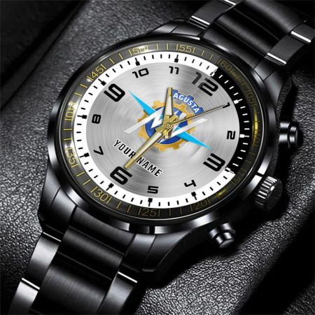 MV Agusta Truck Personalized Black Stainless Steel Hand Watch For Fan