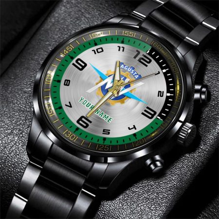 MV Agusta Truck Personalized Black Stainless Steel Hand Watch For Fan