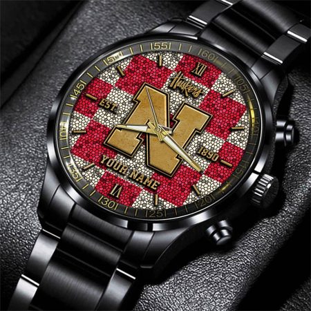 Nebraska Cornhuskers NCAA Personalized Black New Hand Watch Gifts For Fans