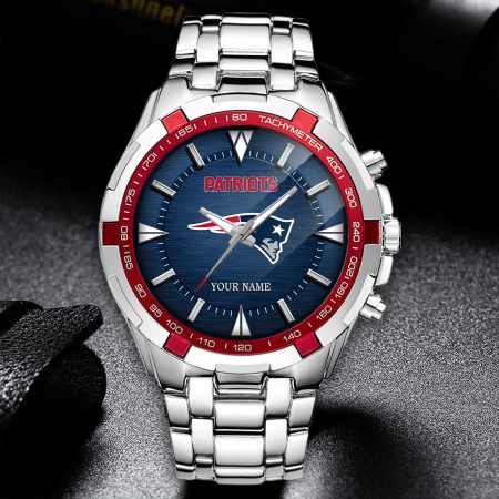 New England Patriots NFL Alloy Men Quartz Watch Personalized Gift For Fan