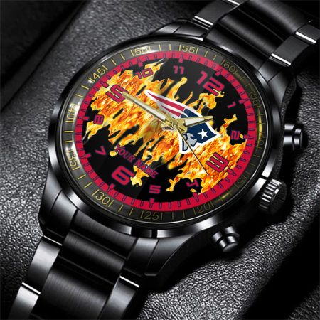 New England Patriots NFL Personalized 3D Men Hand Watch Gift For Fans For Father