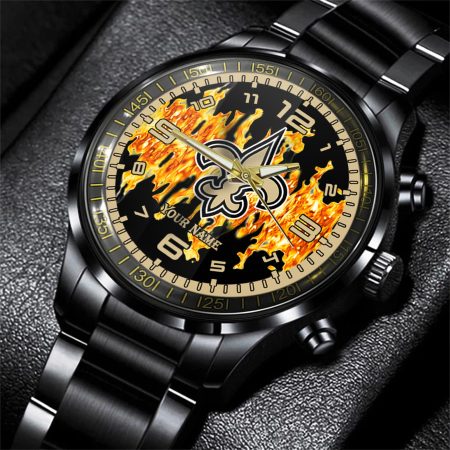 New Orleans Saints NFL Personalized 3D Men Hand Watch Gift For Fans For Father
