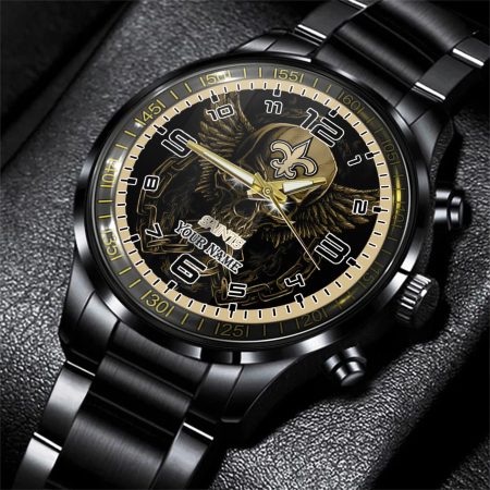 New Orleans Saints NFL Personalized 3D Men Hand Watch Gift For Fans For Father