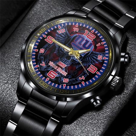 New York Giants NFL Personalized 3D Men Hand Watch Gift For Fans For Father