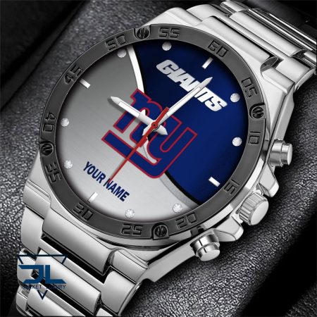 New York Giants NFL Personalized Black Hand Watch Gifts For Fans