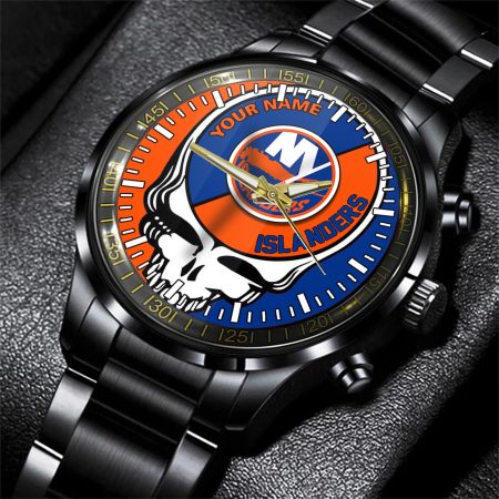 New York Islanders NHL Skull Personalized Hand Watch Gift For Fans