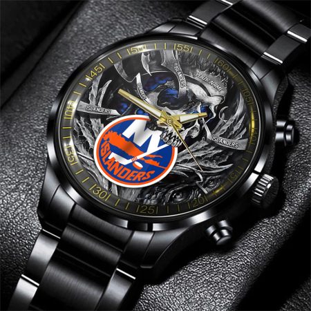 New York Islanders NHL Skull Personalized Hand Watch Gift For Fans