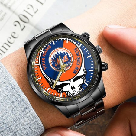 New York Mets MLB Personalized Fashion 3D Men Hand Watch Gift For Fans For Father