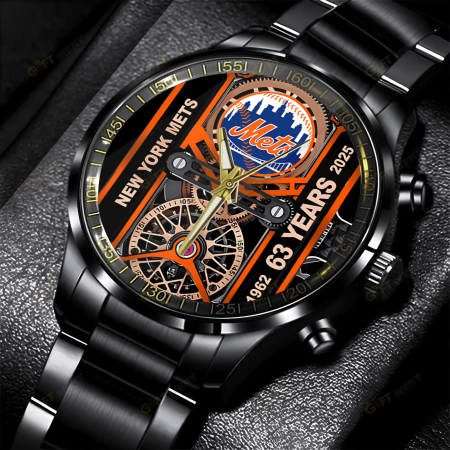 New York Mets MLB Stainless Steel Watch Gift For Fan