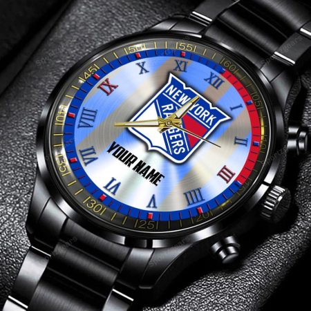 New York Rangers NHL Personalized New Black Hand Watch Gift For Fans