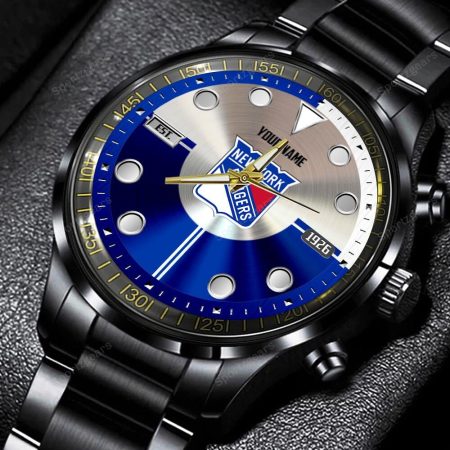 New York Rangers NHL Personalized New Black Hand Watch Gift For Fans