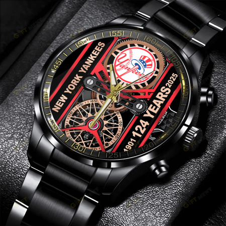 New York Yankees MLB Stainless Steel Watch Gift For Fan