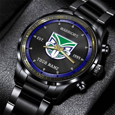 New Zealand Warriors NRL Personalized Sport Black Fashion Watch Gifts For Fans