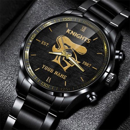 Newcastle Knights NRL Black Fashion Watch Custom Your Name