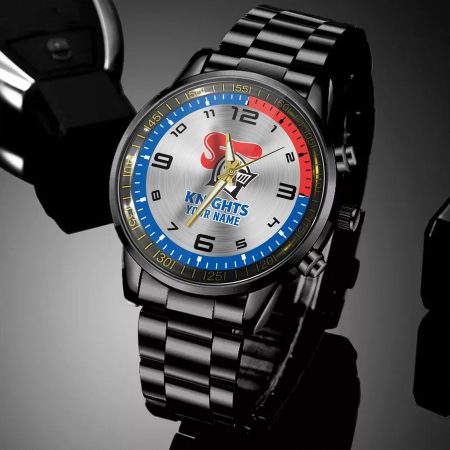 Newcastle Knights NRL Personalized Black Hand Watch Gifts For Fans