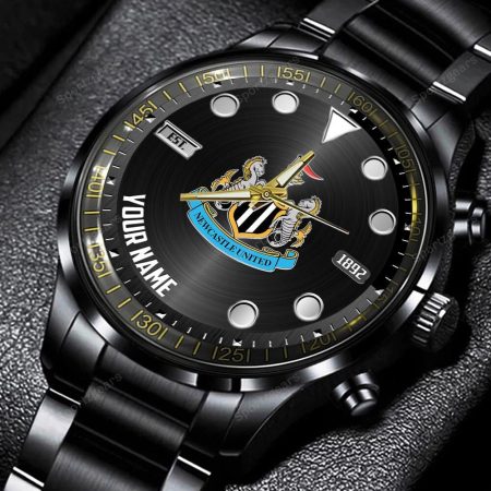 Newcastle United EPL Personalized New Black Hand Watch Gift For Fans